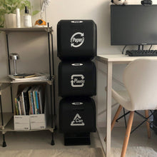 画像をギャラリービューアに読み込む, 直営店 ゴミ箱 スリーサイクルカン オールブラック