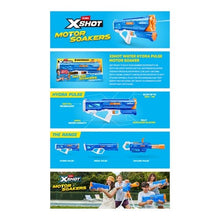画像をギャラリービューアに読み込む, XSHOT ウォーターガン ハイドラパルス モーターソーカー 電動水鉄砲/ZURU(ズールー)