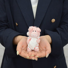 画像をギャラリービューアに読み込む, NICI (ニキ)| キーホルダー ピンクピッグ ハートパジャマ 10cm