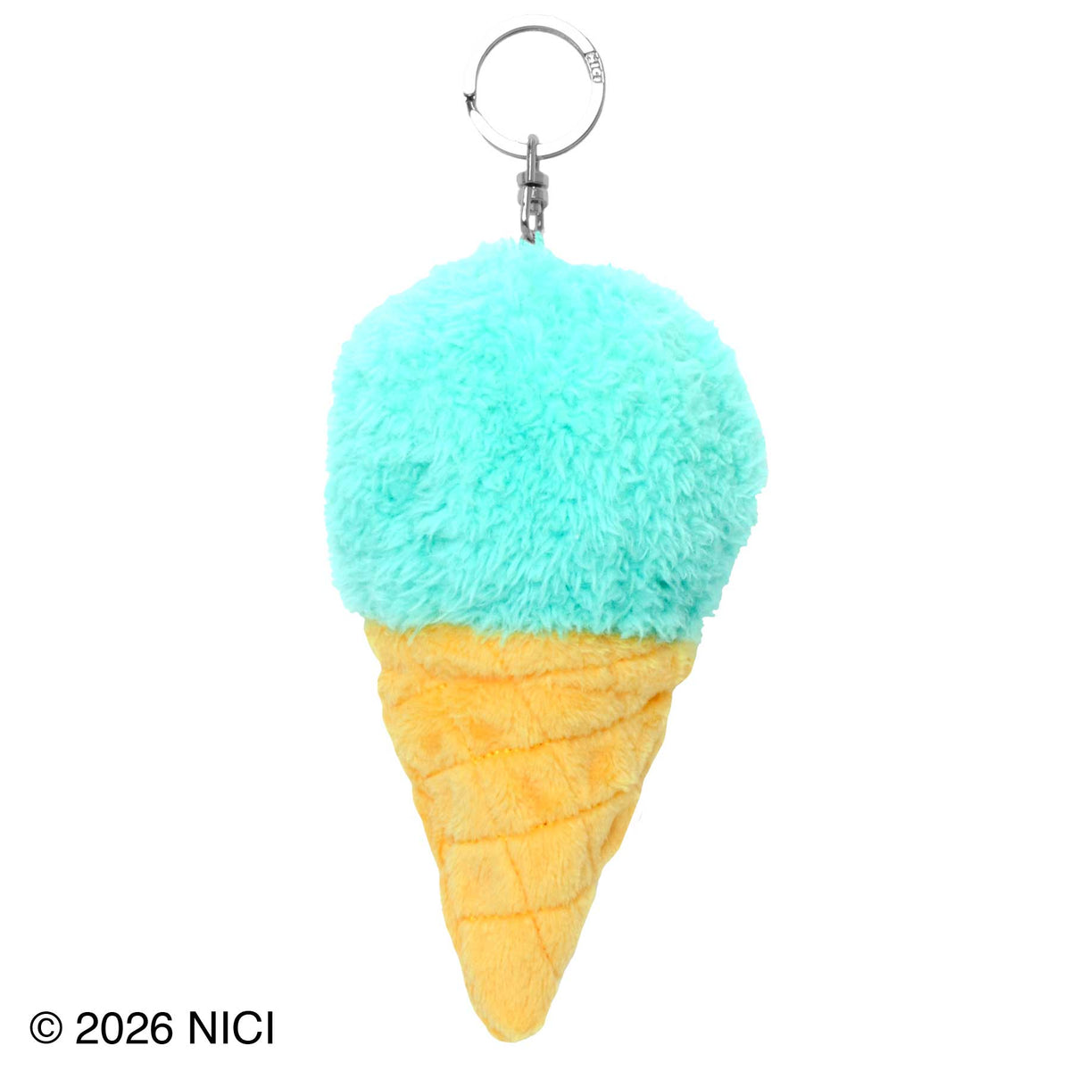 NICI(ニキ) | キーホルダー アイスクリーム ミント +ゴリラ 6cm
