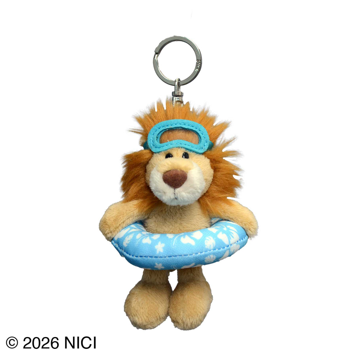 NICI(ニキ) | キーホルダー ライオン＋ウキワ ハイビスカス 10cm
