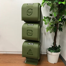 画像をギャラリービューアに読み込む, 直営店 ゴミ箱 スリーサイクルカン ブロンズ