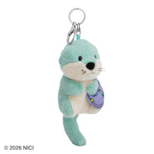画像をギャラリービューアに読み込む, NICI(ニキ) |キーホルダー Winter26 カワウソ GN 12cm ヘッダーカード