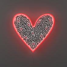 画像をギャラリービューアに読み込む, Yellowpop(イエローポップ) | Keith Haring Dance Love Heart キース・へリング ダンスラブハート LEDネオンサイン