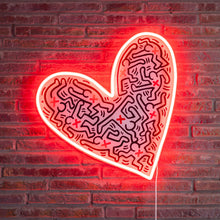 画像をギャラリービューアに読み込む, Yellowpop(イエローポップ) | Keith Haring Dance Love Heart キース・へリング ダンスラブハート LEDネオンサイン