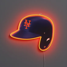画像をギャラリービューアに読み込む, Yellowpop(イエローポップ) | New York Mets Helmet LEDネオンサイン MLB 野球 メジャーリーグ メッツ