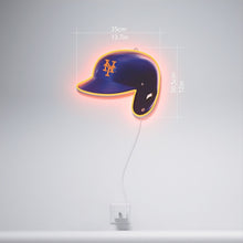 画像をギャラリービューアに読み込む, Yellowpop(イエローポップ) | New York Mets Helmet LEDネオンサイン MLB 野球 メジャーリーグ メッツ