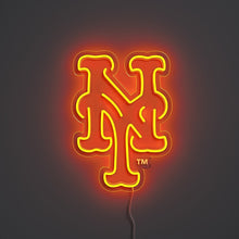 画像をギャラリービューアに読み込む, Yellowpop(イエローポップ) | New York Mets Logo LEDネオンサイン MLB 野球 メジャーリーグ メッツ
