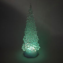 画像をギャラリービューアに読み込む, LED クリスマスウォーターツリー 32cm USB 単4電池 2WAY給電 レインボーカラー VIDA(ヴィーダ)
