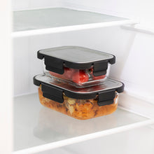 画像をギャラリービューアに読み込む, nikii 耐熱ガラス保存容器(ステンレス蓋)ブラック