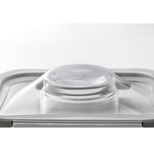 画像をギャラリービューアに読み込む, nikii 耐熱ガラス保存容器(シリコン蓋)M グレー