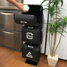 画像をギャラリービューアに読み込む, 直営店 ゴミ箱 スリーサイクルカン グレーホワイト