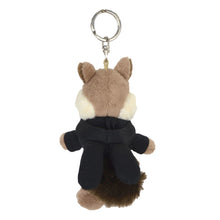 画像をギャラリービューアに読み込む, NICI(ニキ)|キーリング シマリス 10㎝/ラビットブラックパーカー