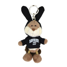 画像をギャラリービューアに読み込む, NICI(ニキ)|キーリング シマリス 10㎝/ラビットブラックパーカー