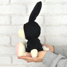 画像をギャラリービューアに読み込む, NICI(ニキ)|ぬいぐるみ ラビット クラシック 25㎝/ラビットブラックパーカー