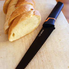 画像をギャラリービューアに読み込む, ノンスティック コーティング ブラックナイフ 4個セット&シザーセット