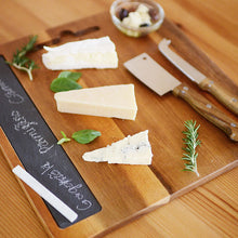 画像をギャラリービューアに読み込む, チーズナイフ&カッティングボード with チョーク付スレートボードセット
