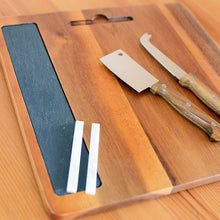 画像をギャラリービューアに読み込む, チーズナイフ&カッティングボード with チョーク付スレートボードセット