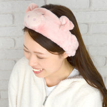 画像をギャラリービューアに読み込む, NICI(ニキ) ヘアバンド ふわふわヘアターバン ピンクピッグ