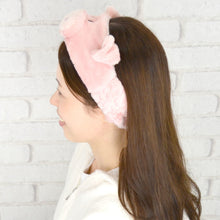 画像をギャラリービューアに読み込む, NICI(ニキ) ヘアバンド ふわふわヘアターバン ピンクピッグ
