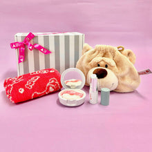 画像をギャラリービューアに読み込む, 【お買い得】NICI (ニキ)|フェイスポーチセット(ラブベア)チーク&リップバームコスメセット