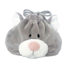 画像をギャラリービューアに読み込む, NICI(ニキ) フィギュアフェイスポーチ/グレーキャット