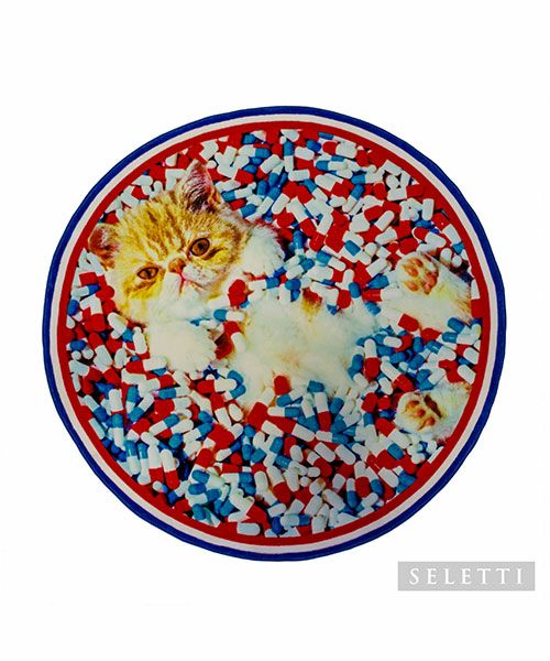 【SALE】[正規輸入品]SELETTI/TOILETPAPER ラウンドラグ Pills