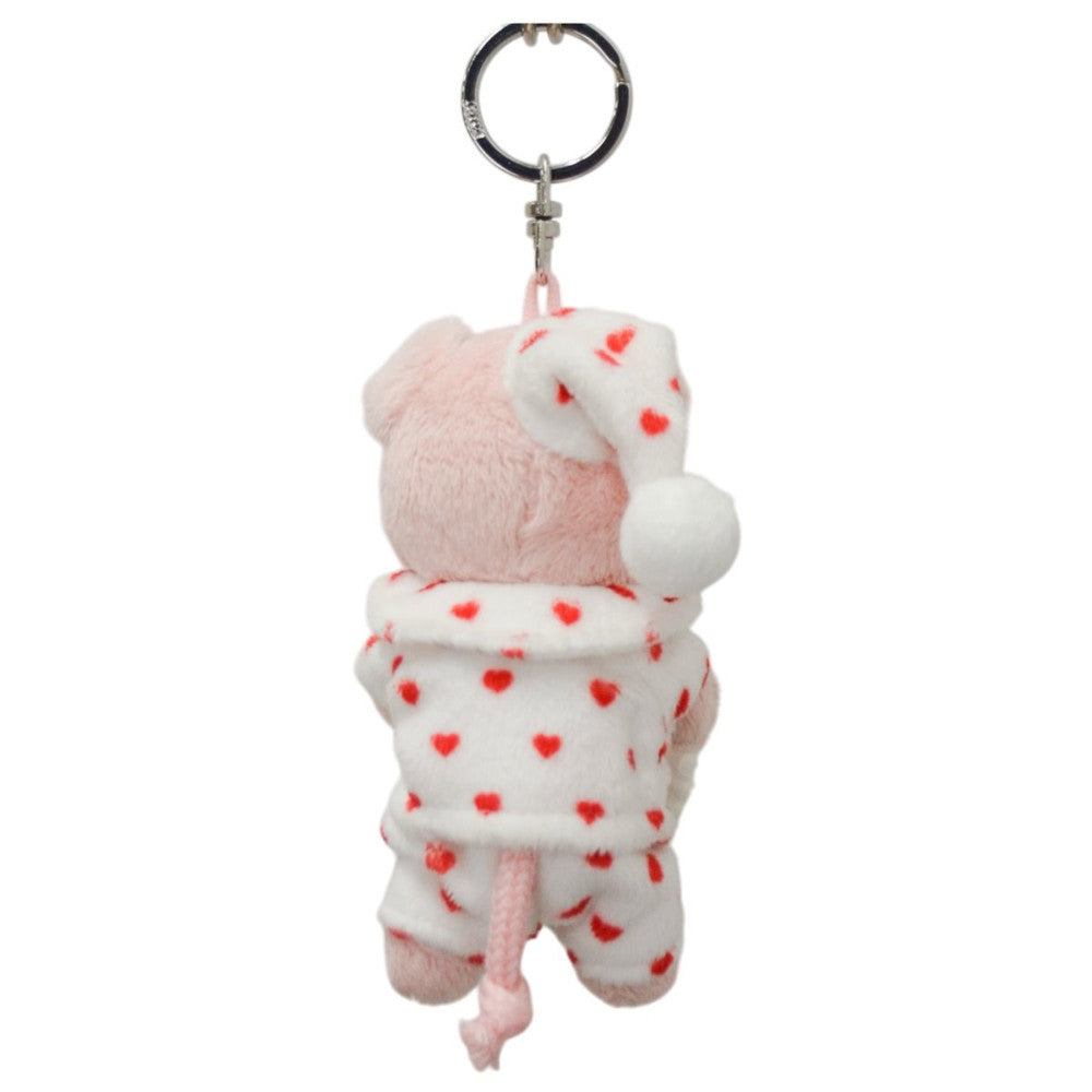 NICI (ニキ）| キーホルダー ピンクピッグ ハートパジャマ 10cm