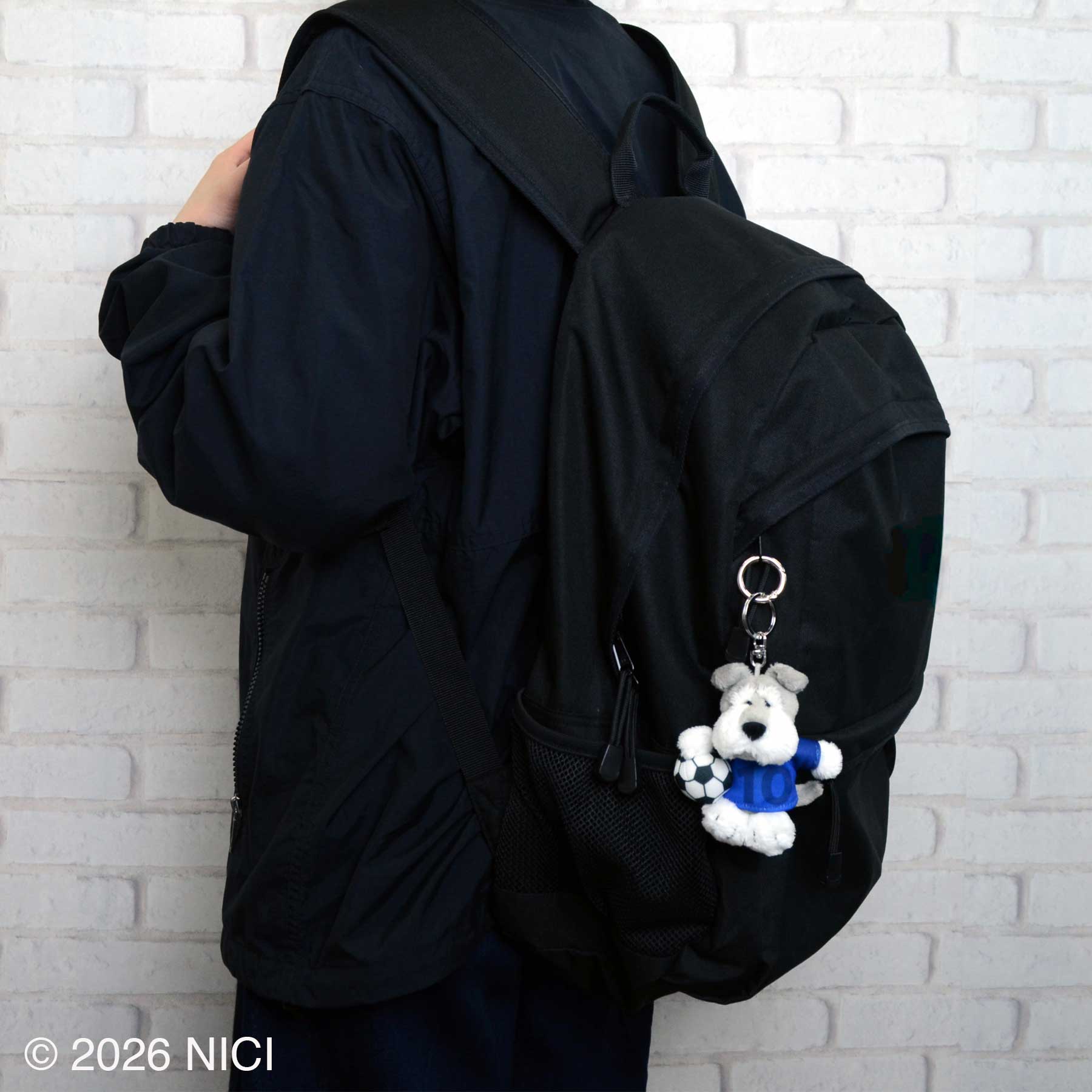 NICI(ニキ) | キーホルダー シュナウザー＋サッカー 10cm – entre