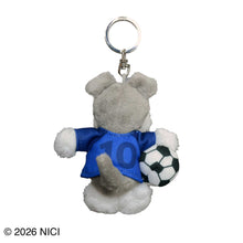 画像をギャラリービューアに読み込む, NICI(ニキ) | キーホルダー　シュナウザー＋サッカー　１０ｃｍ
