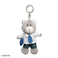 NICI(ニキ) | キーホルダー　グレーキャット＋スクールユニフォーム　１０ｃｍ