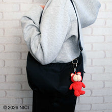 画像をギャラリービューアに読み込む, NICI(ニキ) | キーホルダー　リ・カラーベア　レッド　１０ｃｍ
