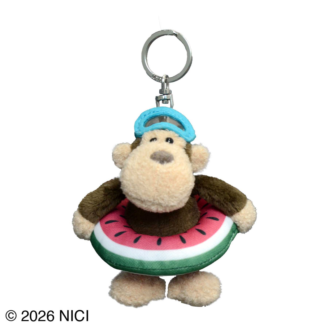 NICI(ニキ) | キーホルダー モンキー＋ウキワ スイカ 10cm – entre