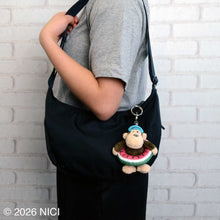 画像をギャラリービューアに読み込む, NICI(ニキ) | キーホルダー　モンキー＋ウキワ　スイカ　１０ｃｍ
