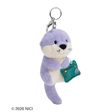 画像をギャラリービューアに読み込む, NICI(ニキ) |キーホルダー Winter26 カワウソ PU 12cm ヘッダーカード
