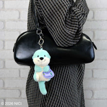 画像をギャラリービューアに読み込む, NICI(ニキ) |キーホルダー Winter26 カワウソ GN 12cm ヘッダーカード
