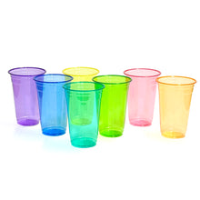 画像をギャラリービューアに読み込む, レインボークリアカップ600ml７個セット
