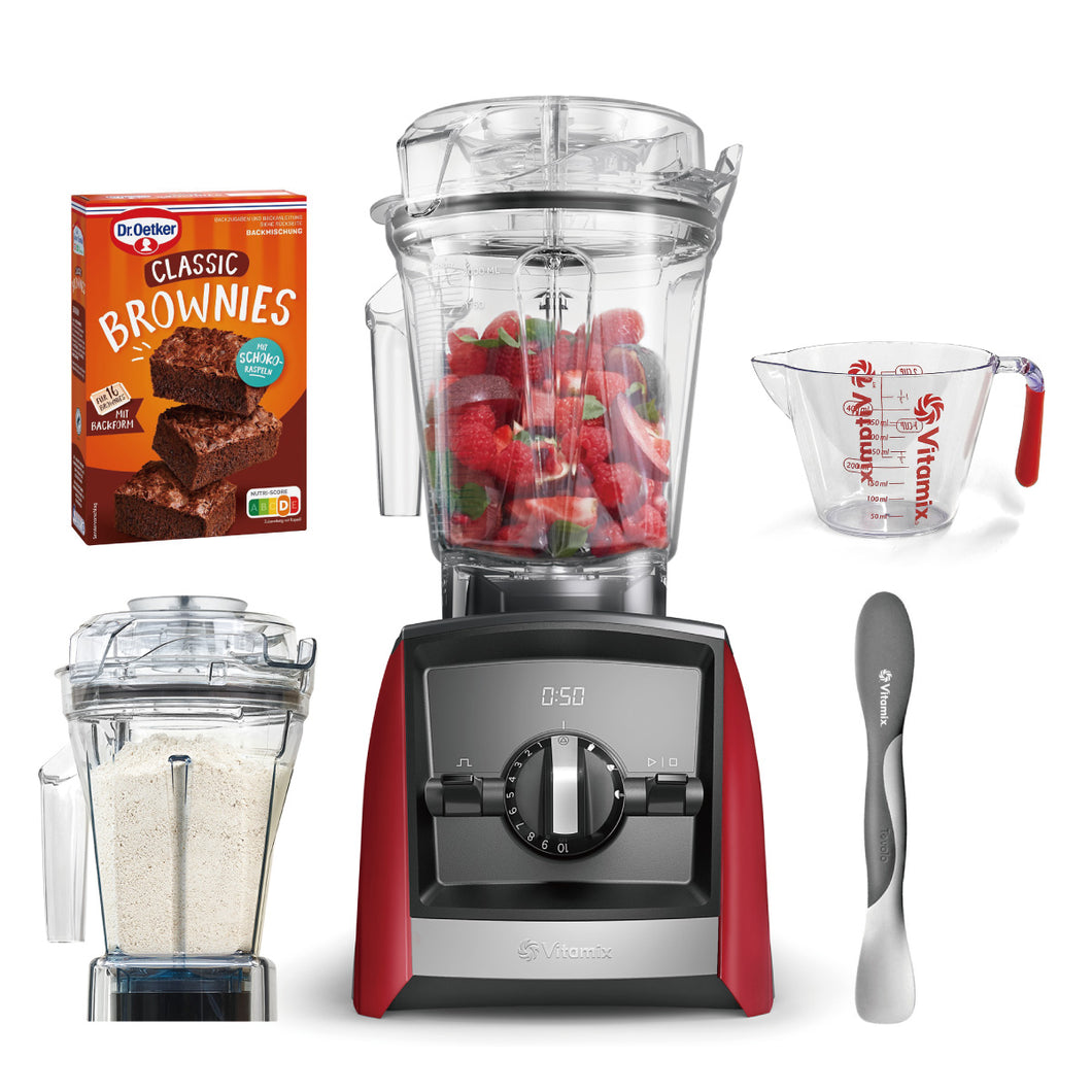 期間限定スペシャルセット【公式 】バイタミックス Vitamix ミキサー A2500i レッド1.4Lドライコンテナ バレンタインセット 日本正規輸入代理店 安心の直営店