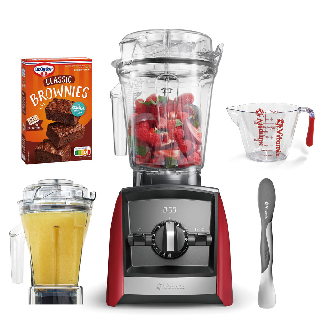 期間限定スペシャルセット【公式】バイタミックス Vitamix ミキサー A2500i レッド 1.4Lウェットコンテナ バレンタインセット 日本正規輸入代理店 安心の直営店