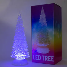 画像をギャラリービューアに読み込む, LED クリスマスウォーターツリー 32cm USB 単4電池 2WAY給電 レインボーカラー VIDA（ヴィーダ）
