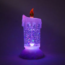画像をギャラリービューアに読み込む, LED グリッターキャンドル 19cm USB 単4電池 2WAY給電 レインボーカラー VIDA（ヴィーダ）
