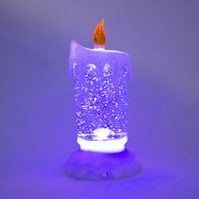 画像をギャラリービューアに読み込む, LED グリッターキャンドル 19cm USB 単4電池 2WAY給電 レインボーカラー VIDA（ヴィーダ）
